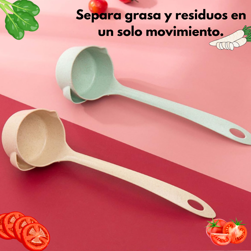 Cucharón Separador de Grasa – Biodegradable