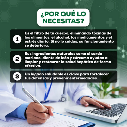 LIVER – Suplemento natural para limpiar el hígado y eliminar toxinas