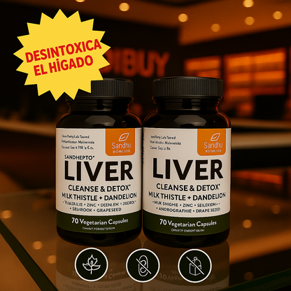 LIVER – Suplemento natural para limpiar el hígado y eliminar toxinas