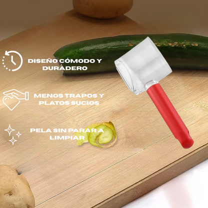 Pelador con depósito - Pela y sigue sin parar a limpiar
