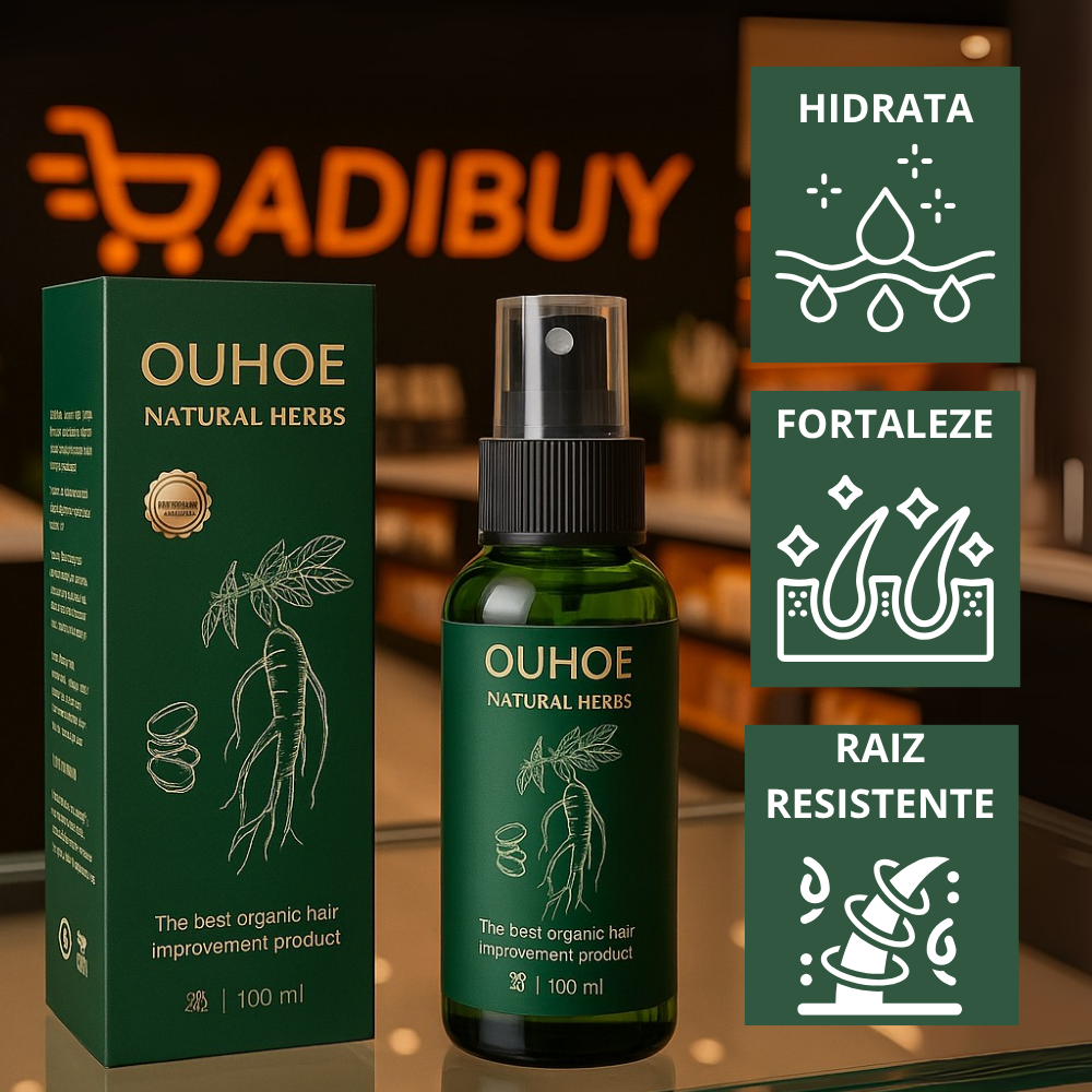 Tónico Capilar Ouhoe – Engrosa, regenera y fortalece el cabello desde la raíz