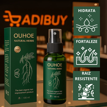 Tónico Capilar Ouhoe – Engrosa, regenera y fortalece el cabello desde la raíz