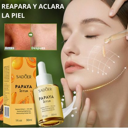 Serum Papaya Sadoer 30 ml | Hidratación profunda + brillo natural sin grasa