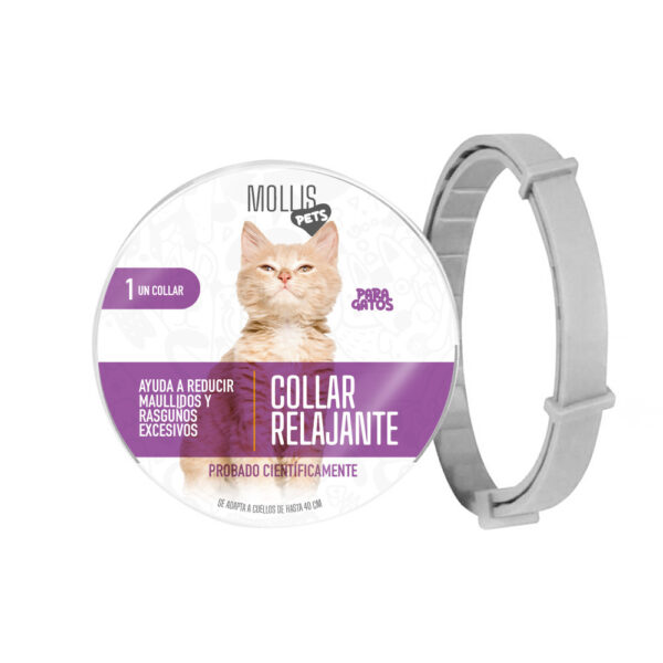 Collar Relajante para Gatos con Feromonas Naturales – Controla Estrés, Ansiedad y Comportamientos No Deseados - Image 3