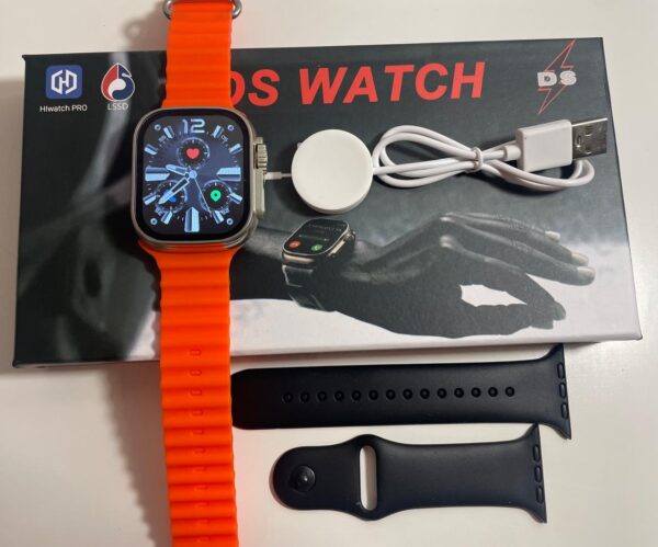 Smartwatch T10 Ultra 2 – Reloj Inteligente con Pantalla HD 2.09”, Llamadas Bluetooth, Salud y Carga Inalámbrica