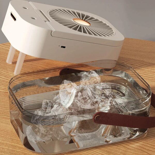 Ventilador Humidificador Doble Pulverización 2.5L – Silencioso, Recargable - Image 2